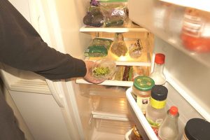 Dispose of perishable food from refrigerator